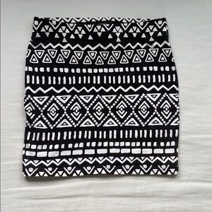 Forever 21 Patterned mini skirt